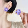 Suministro para puesto de mercado nocturno pendientes de pin de plata 925 perla estilo ins moda pendientes Joker pendientes de temperamento simple al por mayor