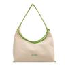 Bolso grande de lona para mujer, para uso diario, nuevo, casual, versátil, color de contraste, bolso de hombro, moda, simple, bolso de axila
