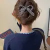 Pinza de pico de pato de alta gama con estampado floral de leopardo estilo coreano 2026 nuevo clip para el cabello para mujer, accesorio para el cabello con pinza de garra recta para la parte posterior de la cabeza