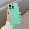 Funda para Teléfono de Silicona Líquida Apple 16Pm Adecuada para iPhone 14 15 Cobertura Total Funda para Teléfono Color Sólido 18Pm 17Pro