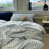 Roupa de Cama Conjunto de Quatro Peças Algodão Puro 2026 Novo Estilo Lençol de Cama 100% Algodão Capa de Edredom Fronha Conjunto de Três Peças Individual para Dormitório Estudantil 3