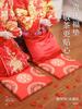 Alfombra para arrodillarse estilo chino para novios, Rojo de boda, Alfombra para sentarse y recibir bendiciones, Nuevos esposos cambian el té, Cojín de alfombra para arrodillarse engrosado