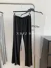 Calças de Bambu com Micro-Flare de Cintura Alta 95% Viscose para Mulheres Cintura Baixa Finas Elásticas para Yoga Esportes Casuais Verão e Outono 2025