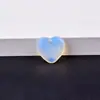 20mm Cristales Naturales Piedra Bruta Corazón Adornos Piedra Natural Forma de Corazón Accesorios para Joyería DIY con Agujeros Corazón Piedra de Palma