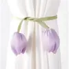 Nuevo Celebrante de Internet Tulipán Estilo INS Correa Fresca para Cortina Correa de Sujeción para Cortina de Gasa Blanca Cuerda de Flor para Almacenamiento