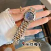 Venta Caliente Serie Xin Yue Fase Lunar Diamante Esfera Pequeña Moda Correa de Acero Cuarzo Reloj para Mujer Langjia Daisika Reloj
