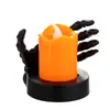 Halloween Nuevo Producto Luz de Vela Digital Calavera Brillante Mano Pequeña Vela de Té Decoración de Halloween Accesorios Escena Atmósfera Diseño