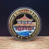 Moneda Conmemorativa de Turismo Muelle de Qingdao Medalla Conmemorativa Plaza del 4 de Mayo Moneda Conmemorativa a Color Souvenirs de Turismo Regalos Culturales y Creativos
