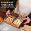 Caja de Frutas Secas Estilo Japonés Sala de Estar con Tapa Caja de Frutos Secos de Madera Maciza Restaurante Caja de Caramelos Bambú Dividido Setty de Melón Caja de Caramelos Estilo Nuevo