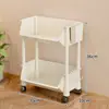 Estante de Almacenamiento de Snacks Móvil Sala de Estar Cocina Estante de Almacenamiento de Frutas Carrito Multicapa Estante de Almacenamiento Multifuncional para el Hogar