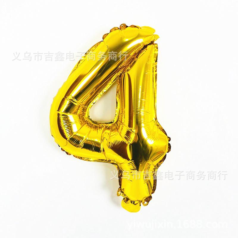 16寸数字 金色4