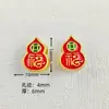 Acessórios DIY Ouro Antigo Cor Forte Conservação de Cor Ouro Areia Nuvem Auspiciosa Pêssego da Longevidade Cabaça Pulseira da Fortuna Pingente Moeda de Cobre Cabaça Contas Espaçadoras