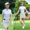 Ropa de Golf Pgm para Mujer Colección Primavera/Verano 2026 Camiseta de Manga Corta para Mujer Ropa Deportiva Top de Mujer Verano