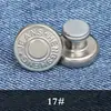 Botón de Jeans Metálico Redondo de Palanca para Pantalones de Mujer, Sin Coser, Sin Clavo, Accesorios de Sujetador para Ajuste de Cintura