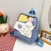 Mochila nueva para estudiantes 2023 estilo coreano linda caricatura muñeca de conejito niña casual mochila de gran capacidad