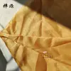 Pez Koi Patrón Oscuro de Ola Tela de Gasa Primavera Otoño Patrón Antiguo Flor Quemada Tela Hanfu Falda de Cara de Caballo Tela de Organza Dao