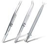 Pinzas Rectas de Acero Inoxidable Pinzas Curvas Pinzas para Joyería de Diamantes Herramientas de Pinza para Joyería Clip para Gemas Pinzas Multiusos