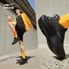 Zapatos Deportivos para Hombre Mingou Hongxing Erke Zapatos Deportivos Verano Nuevos Malla Zapatos para Correr Negro Suela Suave Amortiguadores de Impacto Impermeables Zapatos para Correr