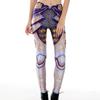 Calças de Yoga Sexy Levanta Bumbum Europeias e Americanas Transfronteiriças Nove Pontos para Mulheres, Leggings Esportivas para Uso Externo, Estampa com Desenhos