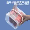 Cubo de Plástico Cuadrado de 2L Cubo de Congelación-Secado PP Cubo para Pastilla de Detergente para Ropa Cubo de Grado Alimenticio para Secado de Frutos Secos y Frutas Cubo para Cebo de Pesca de 2 Litros