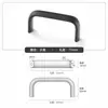 Manija de Gabinete Armario Puerta de Armario de Aluminio Espacial Manija de Aleación de Aluminio Herrajes para Muebles Manija de Aluminio