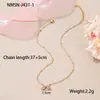 Joias Infantis Transfronteiriças, Pulseiras de Aço Inoxidável com Flor Colorida em Gotejamento de Óleo, Colares Fofos e Doces para Menininhas Atacado