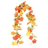 Nova Decoração de Tema de Outono com Abóboras, Folhas de Bordo e Trepadeiras Decoração de Festa Colheita Halloween Decoração de Feriado