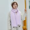 Bufanda de punto de hilo de núcleo de color liso de nuevo estilo para otoño e invierno, bufanda cálida y gruesa de lana para mujer, estilo coreano, para estudiantes, pareja de invierno