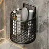Soporte para Peines de Baño, Estante Multifuncional de Pared para Cepillos de Dientes y Pasta de Dientes, Organizador de Almacenamiento en Pared para Baño