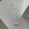 Suchuang S925 Plata de Ley Cuentas de Arroz Hueso de Serpiente Collar para Mujer Lujo Ligero Ins Diseño Simple Estilo Hong Kong Cadena de Clavícula de Alta Calidad