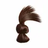 Peruca de Pena da Fábrica Original com Rabo de Cavalo Baixo Estilo Cascata, Presilha de Cabelo Que Realça o Volume, Presilha de Cabelo Natural e Volumosa