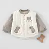 Ropa para bebé para otoño e invierno, abrigo de algodón grueso y cálido para niños, conjunto Clase A, ropa de abrigo de invierno para niños, prenda superior individual