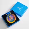Placas de Cristal Coloridas para Eventos Esportivos Escolares, Medalhas de Honra para Primeiro, Segundo e Terceiro Lugar, Artesanato de Presente para Premiação de Competição Esportiva Estudantil