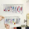 Organizador de Almacenamiento de Pomadas Colgante para el Hogar - Gancho de Almacenamiento con Riel Deslizante para Pomadas para Puerta de Gabinete, No Requiere Taladro, Almacenamiento Conveniente