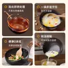 Wok auténtico de hierro fundido para uso doméstico, wok genuino antiadherente, wok de gran capacidad, estilo Zhangqiu, sin recubrimiento, cazo para leche, olla para sopa, todo hecho a mano