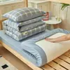 Juego de ropa de cama de tres piezas para dormitorio de estudiante universitario, algodón puro, nuevo modelo 2026, sábana bajera, funda de edredón, juego de seis piezas