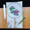 Artesanía de Bambú 10 pulgadas 8 pulgadas Abanico de Seda Plegable Estilo Chino Abanico Plegable Estilo Antiguo Abanico de Tela de Seda Abanico Artístico