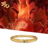 Explosiones [El Niño Demonio de Nezha Llega al Mundo] Pulsera Anillo Gankun para Hombres y Mujeres Pulsera para Parejas Chapada en Oro Pulsera Retro