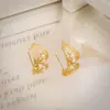 Brincos de Renda com Zircônia Pérola Francesa para Mulheres, Estilo de Luxo Leve, Brincos de Clipe da Moda, Brincos Versáteis de Alta Qualidade para Celebridades da Internet, Atacado
