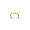 Acero inoxidable en forma de U circon herradura barra anillo para la nariz perforación del cuerpo humano joyería 8/10mm perforación transfronteriza venta al por mayor y al por menor