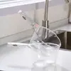 Nova e melhorada concha de água doméstica, com design mais fundo e espesso, cabo longo, tamanho grande, plástico transparente, ideal para pegar água na cozinha ou para lavar o cabelo