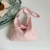 Bolsa de Hombro Rayada con Letras Estilo Coreano Casual Nueva Primavera 2026 Bolso de Mano de Gran Capacidad Nicho Bolsa de Compras para Mujer