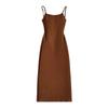 Vestido sexy con tirantes cruzados y espalda descubierta para mujer, estilo europeo y americano, nuevo vestido de tirantes ajustados elásticos de color sólido