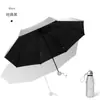 Nuevo Parasol Plata Titanio 50% de descuento Ocho Varillas Resistente al Sol y a los Rayos UV, Compacto y Portátil, Adecuado para Clima Soleado y Lluvioso, con Logo Personalizable