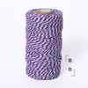 En stock venta al por mayor hilo de algodón 2 mm borla hecha a mano colgador de plantas material tejido hilo de ganchillo decorativo navideño