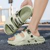 Pantuflas de Verano para Hombre, Antideslizantes, de Suela Gruesa, Sandalias Cómodas sin Cierre para Playa, Deportes y Conducir