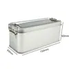 Caja de Lata Escarchada Nostálgica Snacks de Pastel de Piña Regalo Souvenir de Fujian Xiamen Caja de Lata para Regalo con Cierre