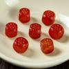 Exquisitos pequeños accesorios tallados en ágata roja del sur natural, dados, seis palabras, mantra, flor, tallado, barril, cuentas, cuentas de nogal, accesorios