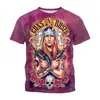 Nova Camiseta de Verão 2023 Guns N Roses banda de rock impressão 3D Masculina