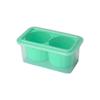 Hielera de Silicona con Caja de Almacenamiento 8 Compartimentos Cuadrada Hielera Presiona Fácil de Desmoldar Molde para Hielo con Tapa Bola de Hielo Redonda de 2 Orificios